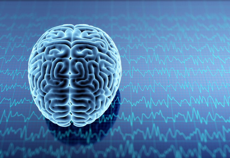 Digital graphic of a brain