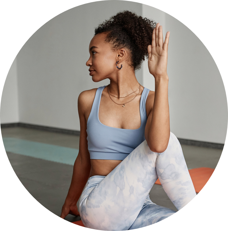 Woman doing yoga