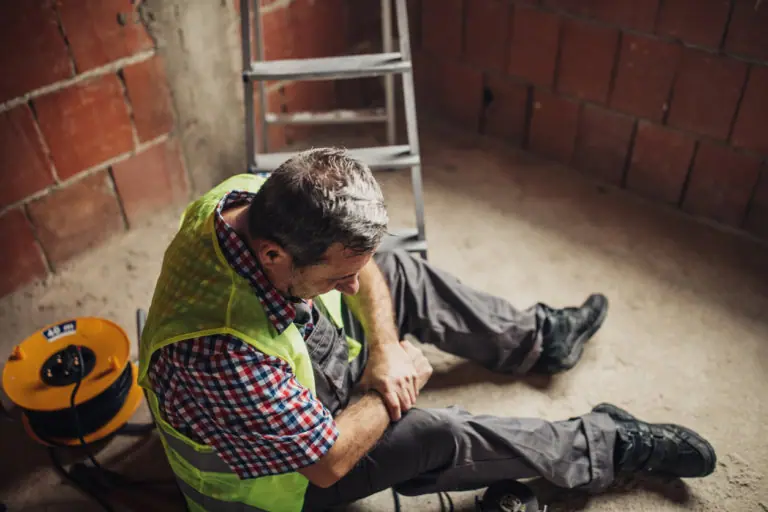 injured construction worker