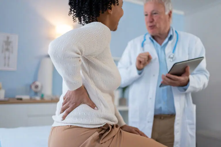 Medical examination in the doctor's office,
